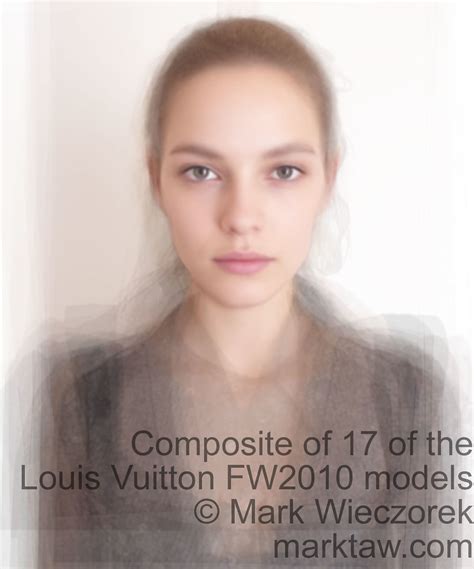 composite of Louis Vuitton FW2010 models without makeup (h